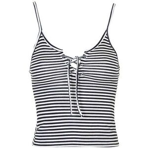 🛍️3/$20🛍️ Top Shop Striped Lace-Up Cami Tank Top